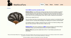 Desktop Screenshot of madaboutfans.com